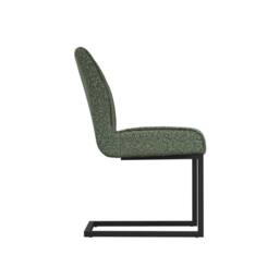Lemon Pavilion Furniture Cleaver Dining Chair (Pack of 2) - Tweed/Metal - L62xW48xH90 cm in Light Green - Size: 2 Pack - thumbnail 3