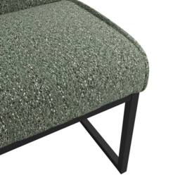 Lemon Pavilion Furniture Cleaver Dining Chair (Pack of 2) - Tweed/Metal - L62xW48xH90 cm in Light Green - Size: 2 Pack - thumbnail 5