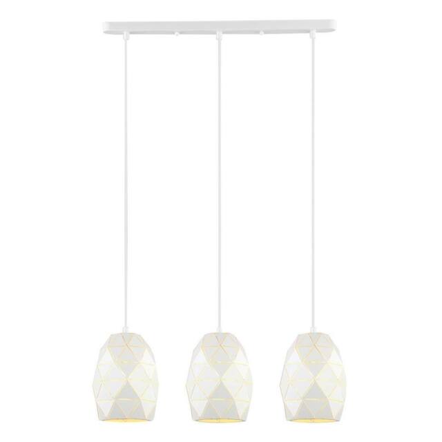 Netlighting Modern Hanging Pendant White 3 Light E27 - image 1