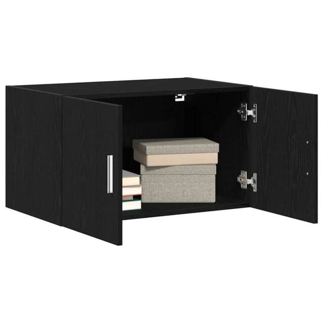 Berkfield Home Wall Cabinet Black Oak 70x42, 5x40 cm Engineered Wood - image 1