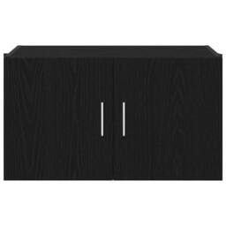 Berkfield Home Wall Cabinet Black Oak 70x42, 5x40 cm Engineered Wood - thumbnail 7