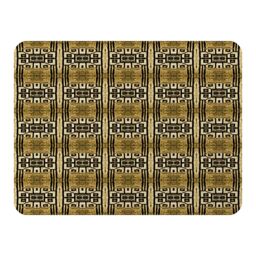 Benjamin Tate Design Portuguese Ethnic Tiles Azulejos Blanket in Natural - Size: 120 cm x 150 cm - thumbnail 1