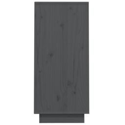 Berkfield Home Console Cabinet Grey 60x34x75 cm Solid Wood Pine - Size: 60 x 34 x 75 cm - thumbnail 6