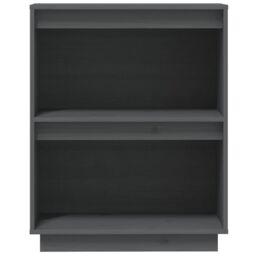 Berkfield Home Console Cabinet Grey 60x34x75 cm Solid Wood Pine - Size: 60 x 34 x 75 cm - thumbnail 5