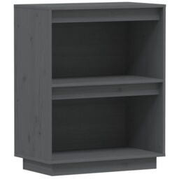 Berkfield Home Console Cabinet Grey 60x34x75 cm Solid Wood Pine - Size: 60 x 34 x 75 cm - thumbnail 2