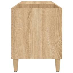 Berkfield Home Record Cabinet Sonoma Oak 84.5x38x48 cm Engineered Wood in Light Tan - thumbnail 6