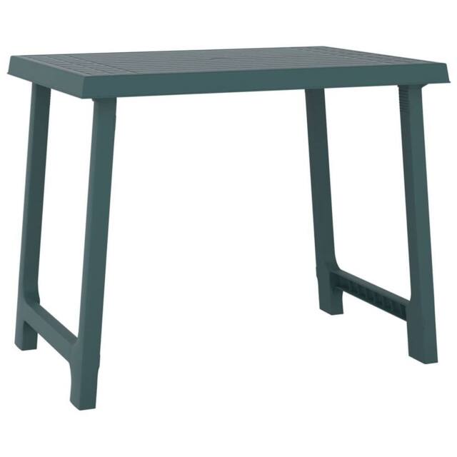 Berkfield Home Camping Table Green 79x56x64 cm PP Wooden Look - Size: 79 x 56 x 64 cm - image 1