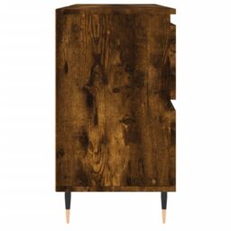 Berkfield Home Bathroom Cabinet Smoked Oak 80x33x60 cm Engineered Wood in Brown - Size: 80 x 33 x 60 cm - thumbnail 6