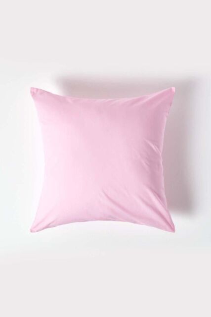 Homescapes Continental Egyptian Cotton Pillowcase 200 TC, 60 x 60 cm in Pink - image 1