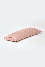Homescapes Egyptian Cotton Ultrasoft Body Pillowcase 330 TC in Taupe - thumbnail 3