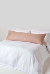 Homescapes Egyptian Cotton Ultrasoft Body Pillowcase 330 TC in Taupe - thumbnail 2