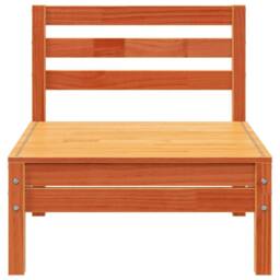 Berkfield Home Garden Sofa 4-Seater Wax Brown Solid Wood Pine - thumbnail 8