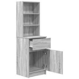 Berkfield Home Bedside Cabinet Grey Sonoma 39x35x125 cm Engineered Wood - Size: 39 x 35 x 125 cm - thumbnail 5