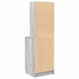 Berkfield Home Bedside Cabinet Grey Sonoma 39x35x125 cm Engineered Wood - Size: 39 x 35 x 125 cm - thumbnail 8