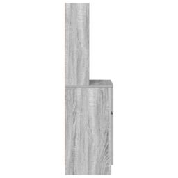 Berkfield Home Bedside Cabinet Grey Sonoma 39x35x125 cm Engineered Wood - Size: 39 x 35 x 125 cm - thumbnail 7