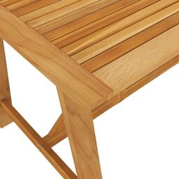 Berkfield Home Garden Dining Table 140x70x73.5 cm Solid Acacia Wood in Brown - thumbnail 5