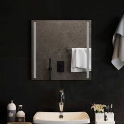 Berkfield Home LED Bathroom Mirror 50x50 cm in Clear - thumbnail 3