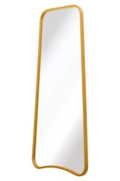 MirrorOutlet Gold Metal Trapezoid Shape Framed Garden Wall Mirror (122CM X 58CM) - Size: 1 Pack - thumbnail 6