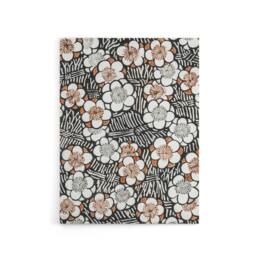 "Artery8 Flowerbed Floral Pattern Canvas Wall Art Print Shin Bijutsukai in Black - Size: W18"" x H24""" - thumbnail 1
