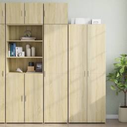 Berkfield Home Wall Cabinet Sonoma Oak 45x42.5x40 cm Engineered Wood in Brown - thumbnail 3