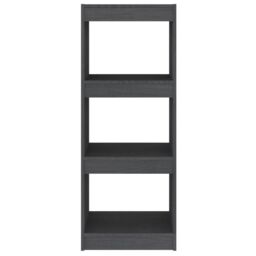 Berkfield Home Book Cabinet/Room Divider Grey 40x30x103.5 cm Solid Pinewood - thumbnail 5