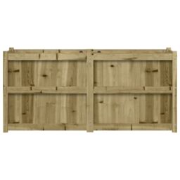 Berkfield Home Garden Planter 150x50x70 cm Impregnated Wood Pine in Brown - Size: 150 x 50 x 70 cm - thumbnail 5