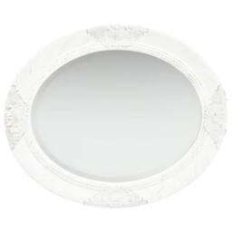 Berkfield Home Wall Mirror Baroque Style 50x60 cm White - thumbnail 1