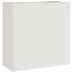 Berkfield Home File Cabinet White 90x40x90 cm Steel - Size: 90 x 40 x 90 cm - thumbnail 6