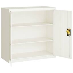 Berkfield Home File Cabinet White 90x40x90 cm Steel - Size: 90 x 40 x 90 cm - thumbnail 4