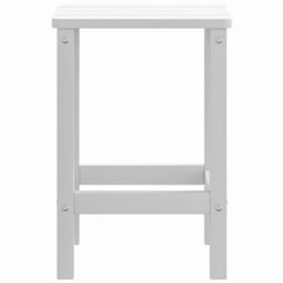 Berkfield Home Garden Adirondack Table White 38x38x46 cm HDPE - Size: 38 x 38 x 46 cm - thumbnail 4