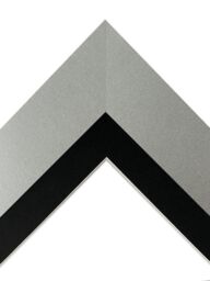 Frames & Mirrors 4U Metro Light Grey Frame with Black Mount for Image Size 14 x 11 Inch - thumbnail 3