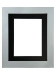 Frames & Mirrors 4U Metro Light Grey Frame with Black Mount for Image Size 14 x 11 Inch