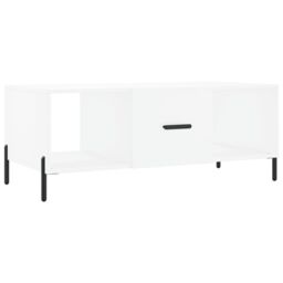 Berkfield Home Coffee Table White 102x50x40 cm Engineered Wood - Size: 102 x 50 x 40 cm - thumbnail 2