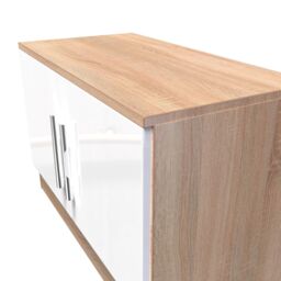 Ready Assembled 2 U Trent Compact 2 Door TV & Media Unit (Ready Assembled) in White - thumbnail 4