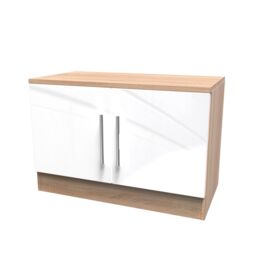 Ready Assembled 2 U Trent Compact 2 Door TV & Media Unit (Ready Assembled) in White - thumbnail 3
