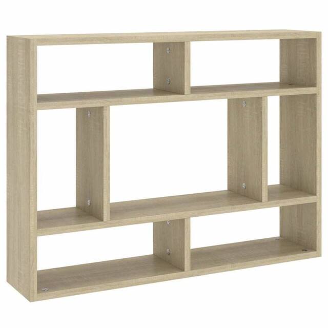 Berkfield Home Wall Shelf Sonoma Oak 75x16x55 cm Engineered Wood in Brown - Size: 75 x 16 x 55 cm - image 1