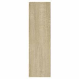 Berkfield Home Wall Shelf Sonoma Oak 75x16x55 cm Engineered Wood in Brown - Size: 75 x 16 x 55 cm - thumbnail 5