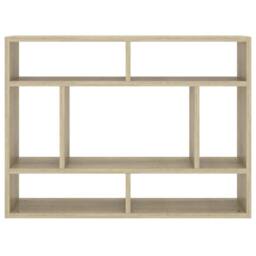 Berkfield Home Wall Shelf Sonoma Oak 75x16x55 cm Engineered Wood in Brown - Size: 75 x 16 x 55 cm - thumbnail 4