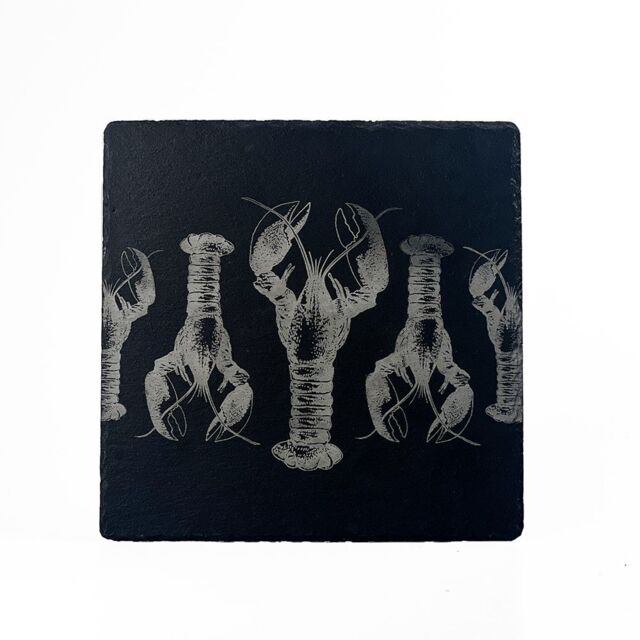 Selbrae House Slate Pot Stand - Lobster Repeat in Dark Grey - Size: 1 Pack - image 1