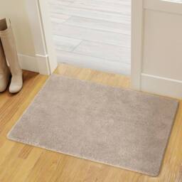 Marlow 60x90CM Non Slip Washable Indoor Kitchen Runner Rug Floor Mat in Beige - Size: 60 cm x 90 cm - thumbnail 1