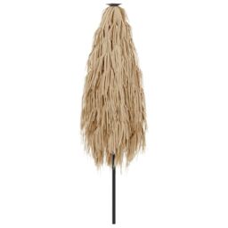 Berkfield Home Garden Parasol with Steel Pole Brown 268x268x226 cm - Size: 268 x 268 x 226 cm - thumbnail 6