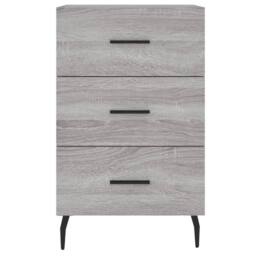 Berkfield Home Bedside Cabinet Grey Sonoma 40x40x66 cm Engineered Wood - Size: 40 x 40 x 66 cm - thumbnail 5