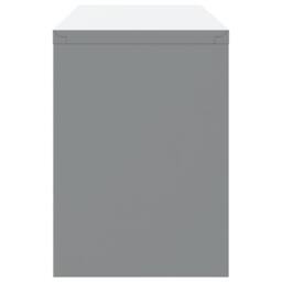 Berkfield Home Tool Cabinet Wall-Mounted with Gas-Lift Door Black 100x25x35 cm in Grey - Size: 100 x 25 x 35 cm - thumbnail 7