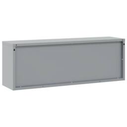 Berkfield Home Tool Cabinet Wall-Mounted with Gas-Lift Door Black 100x25x35 cm in Grey - Size: 100 x 25 x 35 cm - thumbnail 5