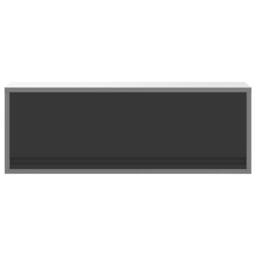 Berkfield Home Tool Cabinet Wall-Mounted with Gas-Lift Door Black 100x25x35 cm in Grey - Size: 100 x 25 x 35 cm - thumbnail 6
