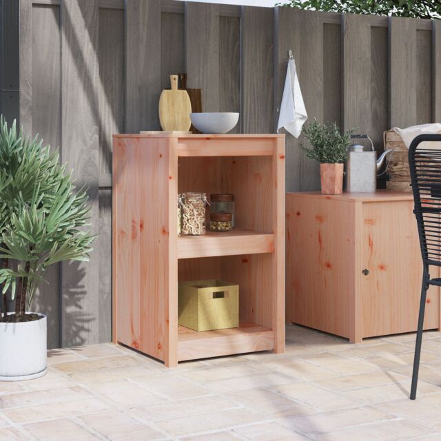 Berkfield Home Outdoor Kitchen Cabinet 55x55x92 cm Solid Wood Douglas in Brown - Size: 55 x 55 x 92 cm - image 1