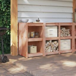 Berkfield Home Outdoor Kitchen Cabinet 55x55x92 cm Solid Wood Douglas in Brown - Size: 55 x 55 x 92 cm - thumbnail 4
