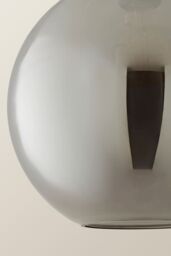 ValueLights Bellamy Easy Fit Smoke Glass Shade in Metallics - Size: 10 inches - thumbnail 4