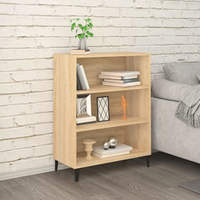 Berkfield Home Sideboard Sonoma Oak 69.5x32.5x90 cm Engineered Wood in Brown - image 1