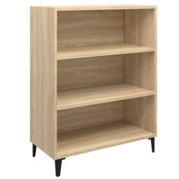 Berkfield Home Sideboard Sonoma Oak 69.5x32.5x90 cm Engineered Wood in Brown - thumbnail 2